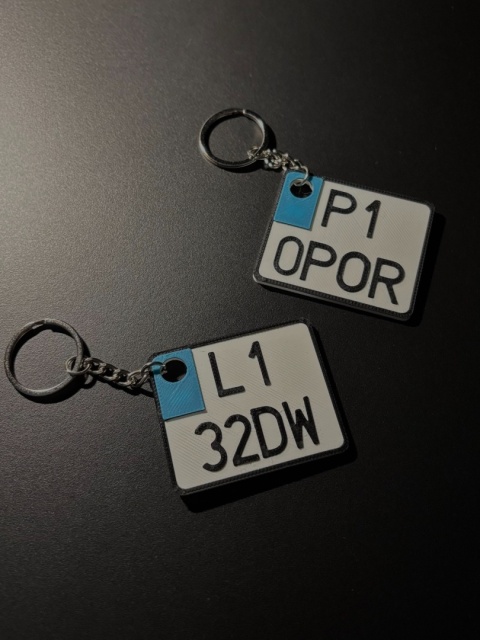 Brelok TABLICA REJESTRACYJNA - CIĄGNIK